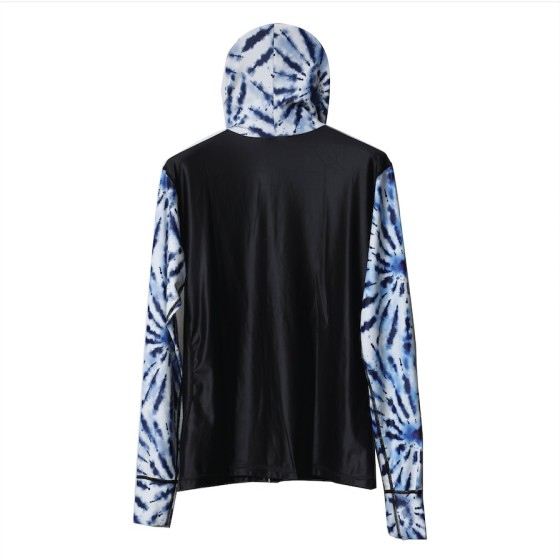 ACAP LONG SLEEVE HOODIE RASHGUARD BLUE WATER UPF50+