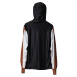 ACAP LONG SLEEVE HOODIE RASHGUARD BROWN WHITE UPF50+