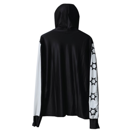 ACAP LONG SLEEVE HOODIE RASHGUARD BLACK UPF50+